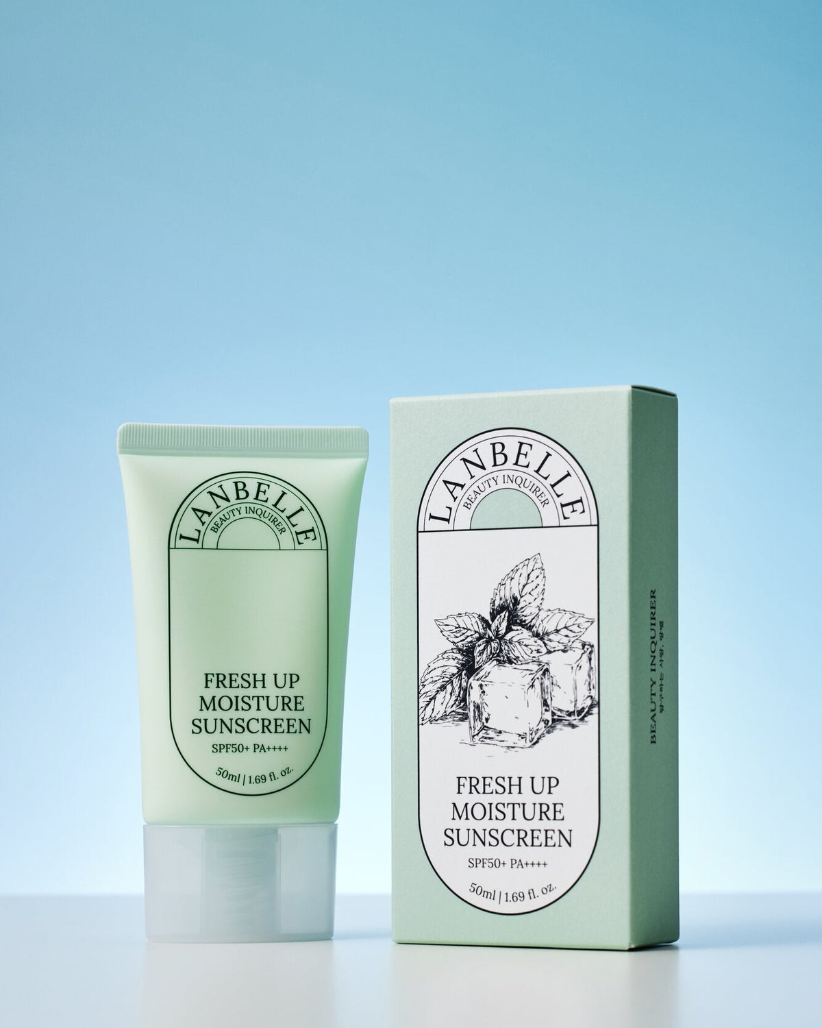 LANBELLE Fresh Up Moisture Sunscreen 50ml tube and box