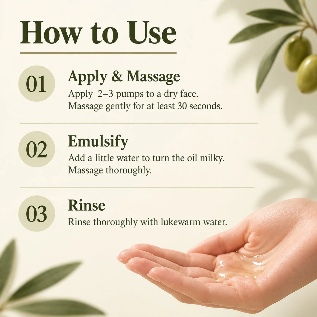 Product information: Natural Deep Cleansing Oil 205ml — product details 04